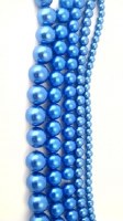 6mm Glass Pearl Capri Blue AB2