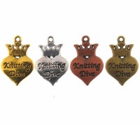 Knitting Diva Charm