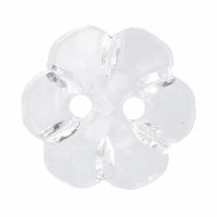 Buttons 18mm Flower Transparen