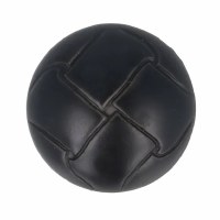 Buttons 20mm Faux Leather Blac