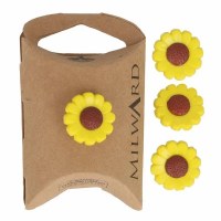 Buttons 18mm 4-pack Sunflower