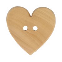 Buttons 18mm Wooden Heart
