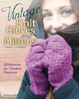 Vintage Knit Gloves and Mitten