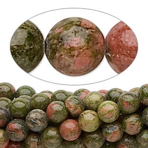 Bead Unakite 6mm