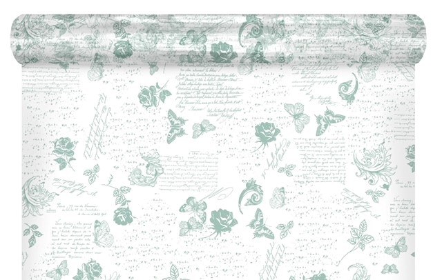 Florist Cello Romance Sage Green 80cm x 100m