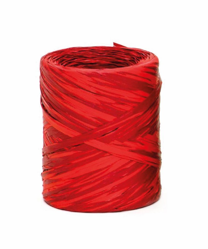 Picture of Poly raphia ribbon red/black 200m
