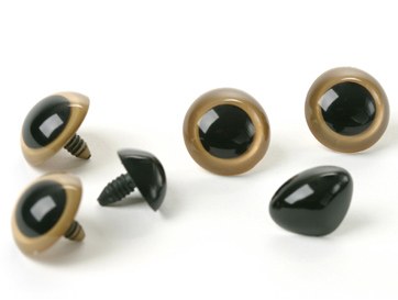 Plastic eyes and nose animal tribute kit