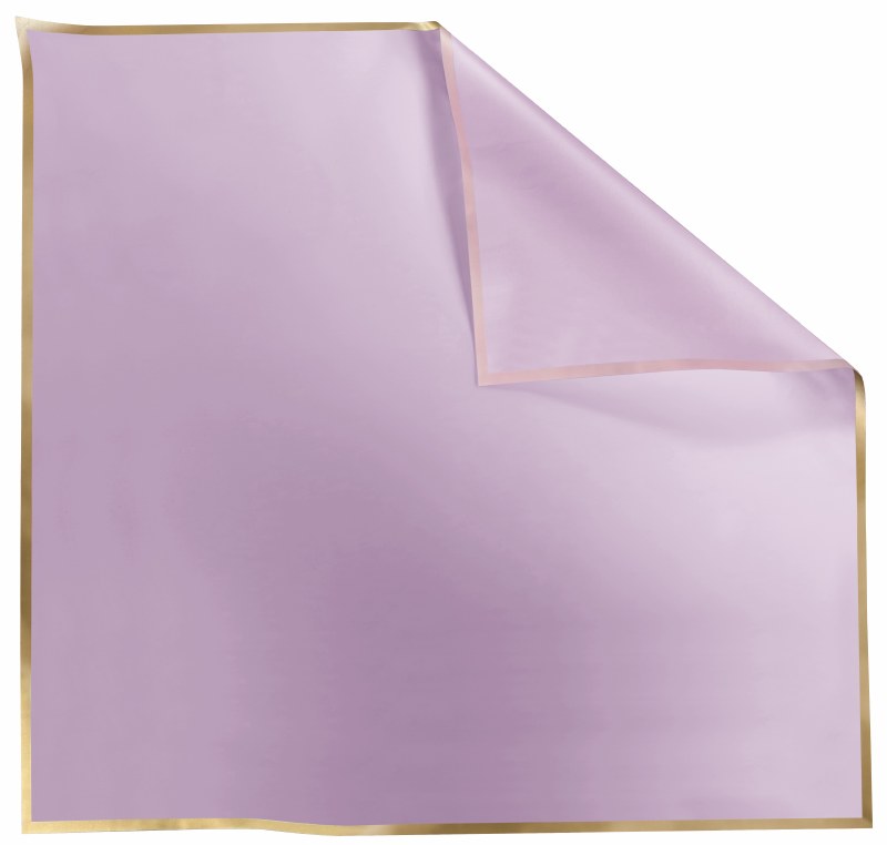 Picture of Cello Sheets 70cm x 70cm Lilac/Gold 100pcs