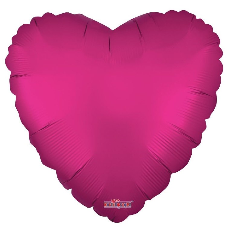 Picture of Foil Heart Balloon Matt Hot Pink 18"