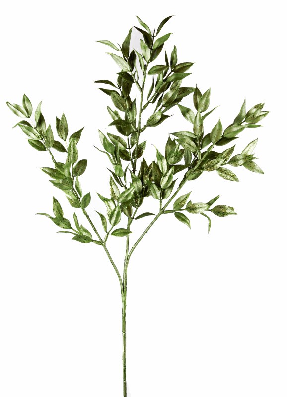 Faux Frosted Christmas Eucalyptus Stem