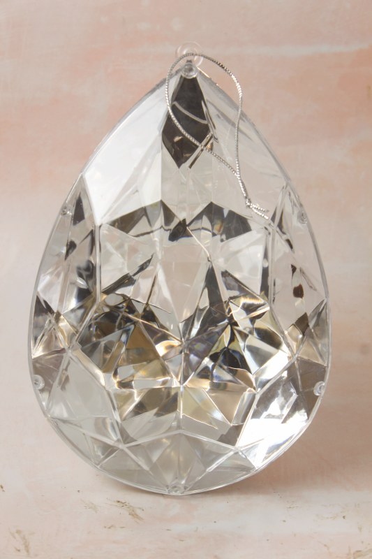 Picture of Christmas Gem Ornament 16x10x23cm Silver