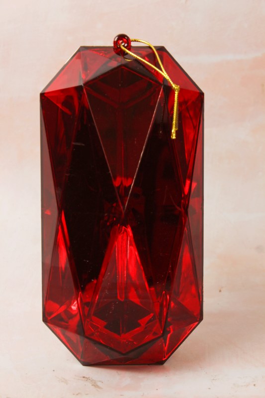 Picture of Christmas Gem Ornament 11x8x22cm Red