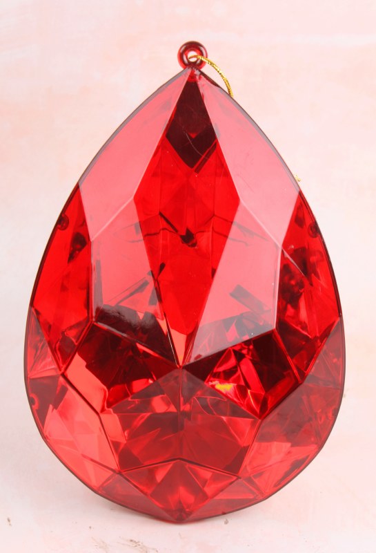 Picture of Christmas Gem Ornament 16cmx10cmx23cm Red