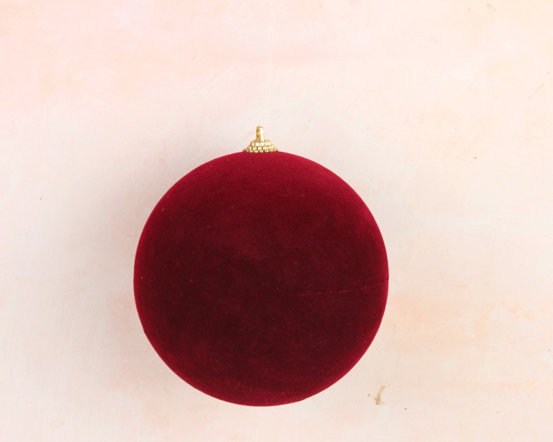 Picture of VELVET BAUBLE 120MM BURG
