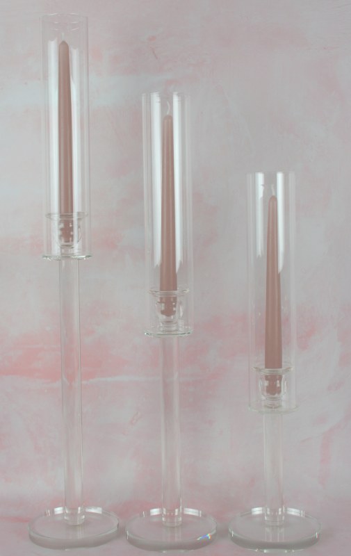 Picture of Crystal Candle Holder With Glass Cover 50cm