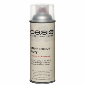 Ivory Oasis florist spray paint, 400ml