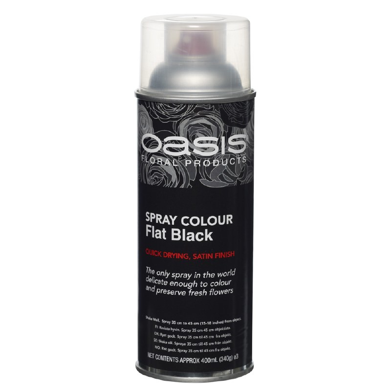Flat black oasis florist spray paint,400ml