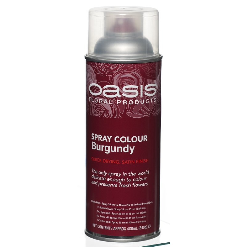 Burgundy Oasis florist spray paint,400ml