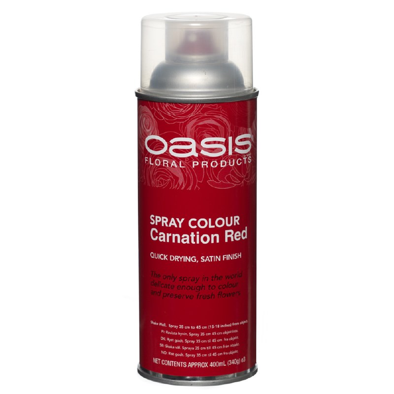 Carnation red oasis florist spray paint, 400ml