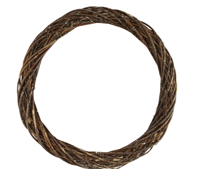 Natural Brown Wicker Wreath Ring 40cm