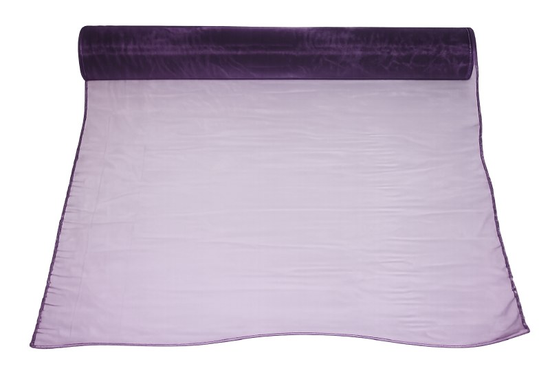Aubergine organza fabric 40cm(approx) x 10m