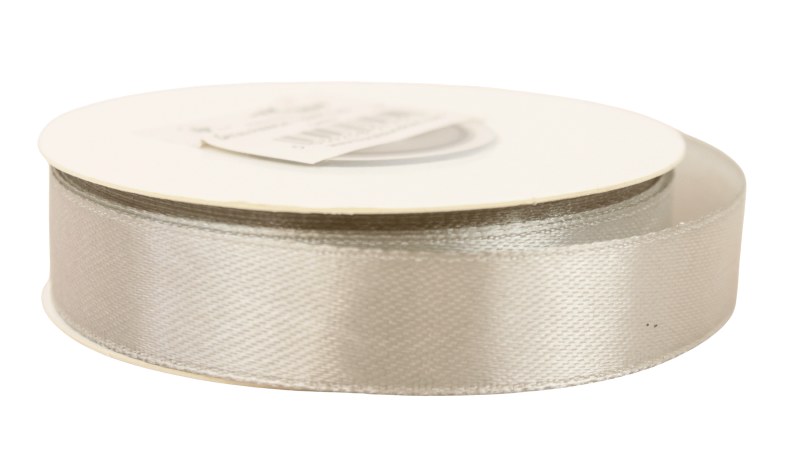 Picture of Satin Ribbon 15mm x 25 Yards Grey