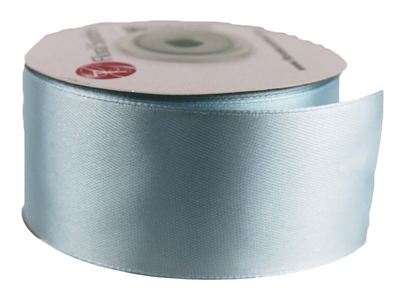 Satin Ribbon 38mm x 25 Yards Baby Blue