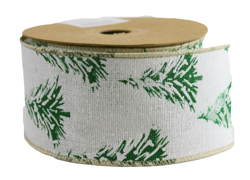 Ribbon Wired Edge Christmas Tree 6.3cm x 10 Yards