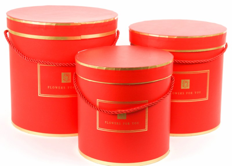 Picture of Haute Hat Box x 3 Red