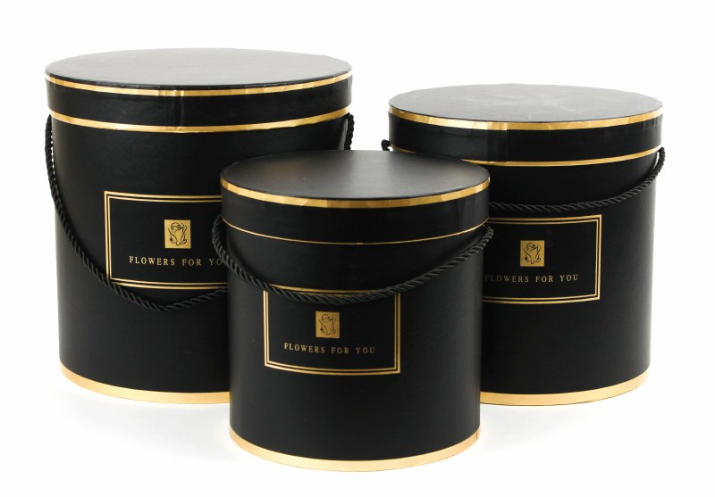 Picture of Haute Hat Box x 3 Black