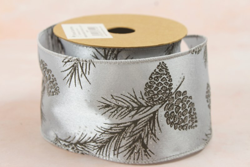 Picture of Satin Ribbon Wired Edge 6.3cm x 10 Yards