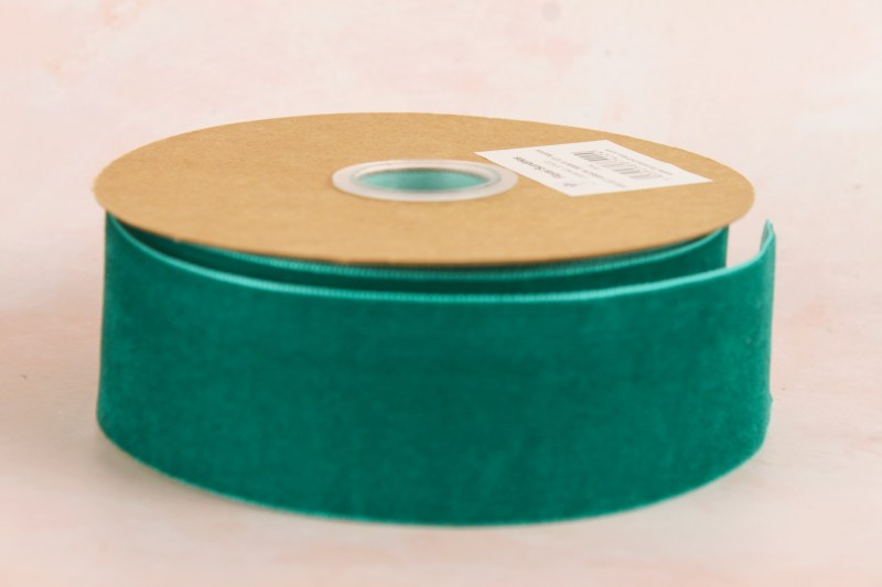 Picture of Velvet Ribbon Teal 38mm x 10 Yards