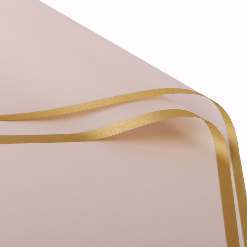 Cello Sheets 57cm x 70cm Nude/Gold 100pcs