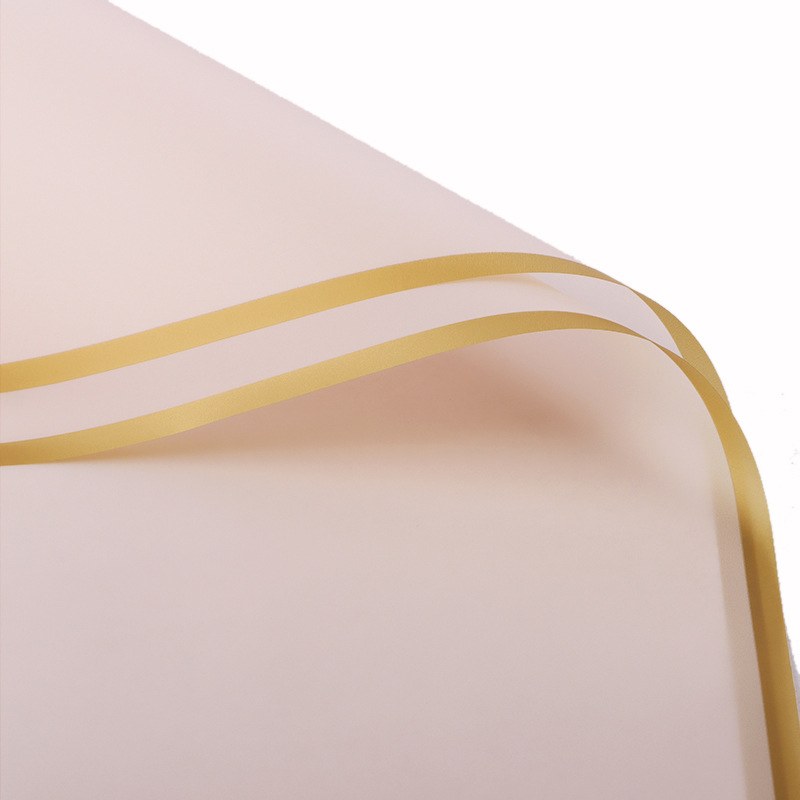 Cello Sheets 57cm x 70cm Blush/Gold 100pcs