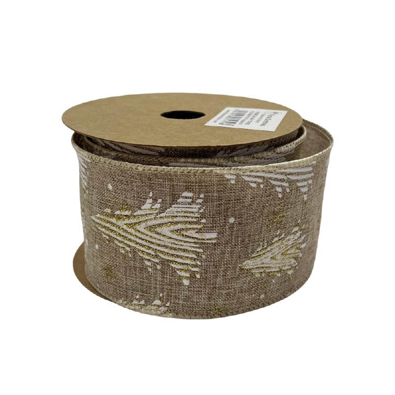 Picture of Christmas Ribbon Nordic Wired Edge 6.3cm x 10yards