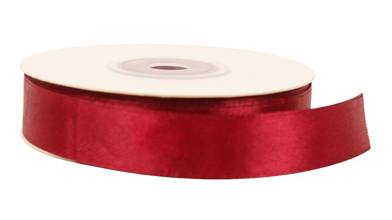 Satin Ribbon 15mm x 25 yards Wine red