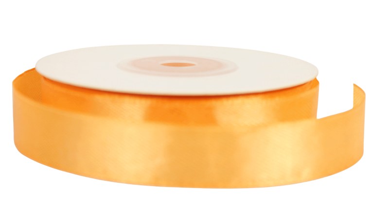 Satin Ribbon 15mm x 25 Yards Orange