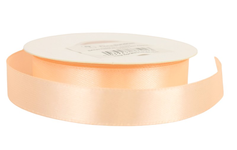 Satin Ribbon 15mm x 25 Yards Peach