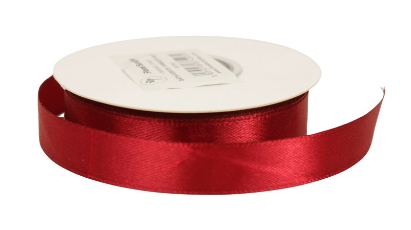 Satin Ribbon 15mm x 25 Yards Burgundy