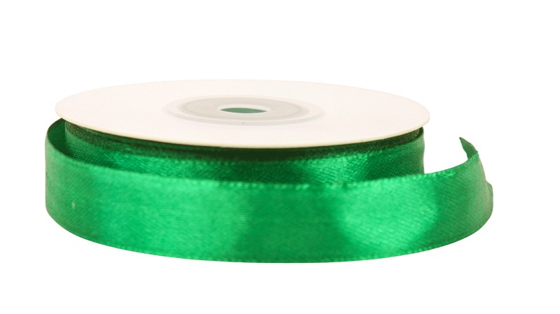 Satin Ribbon 15mm x 25 Yards Green