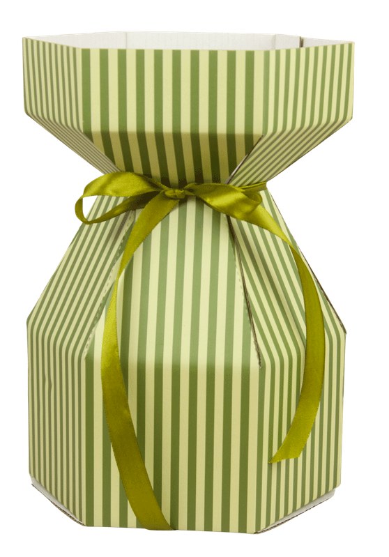 Gathered Florist Vase/bouquet box Large Sage/Olive x 10