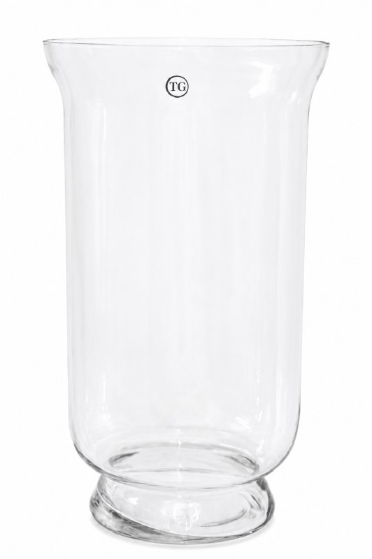 Glass hurricane vase lantern, height-38cm