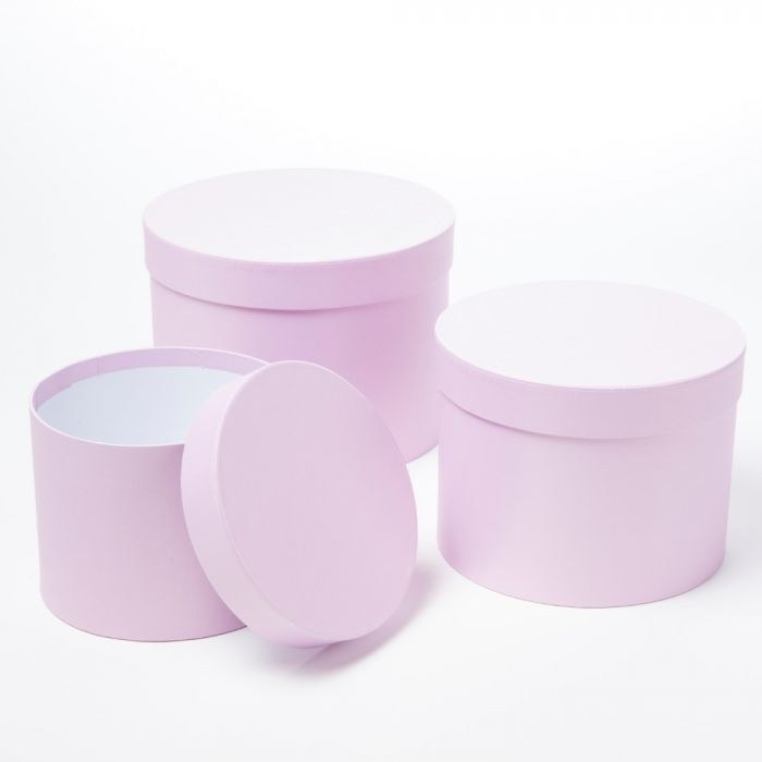Picture of Florist Hat Boxes x 3 Lilac