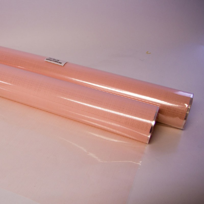 Picture of Pale pink florist hessian cellophane 80cm x 100m