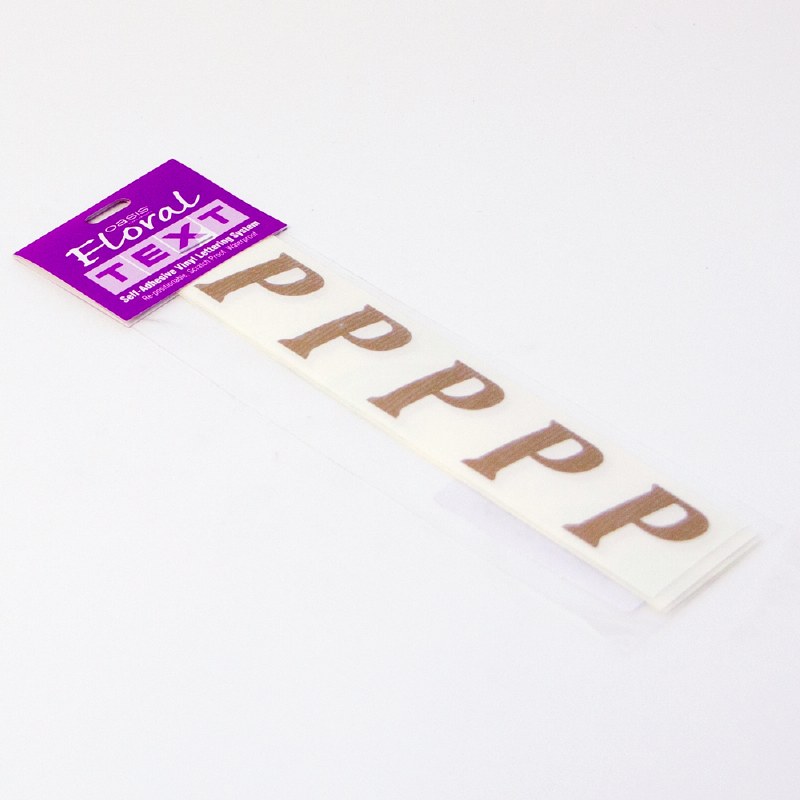 Picture of Oasis gold florist letters P