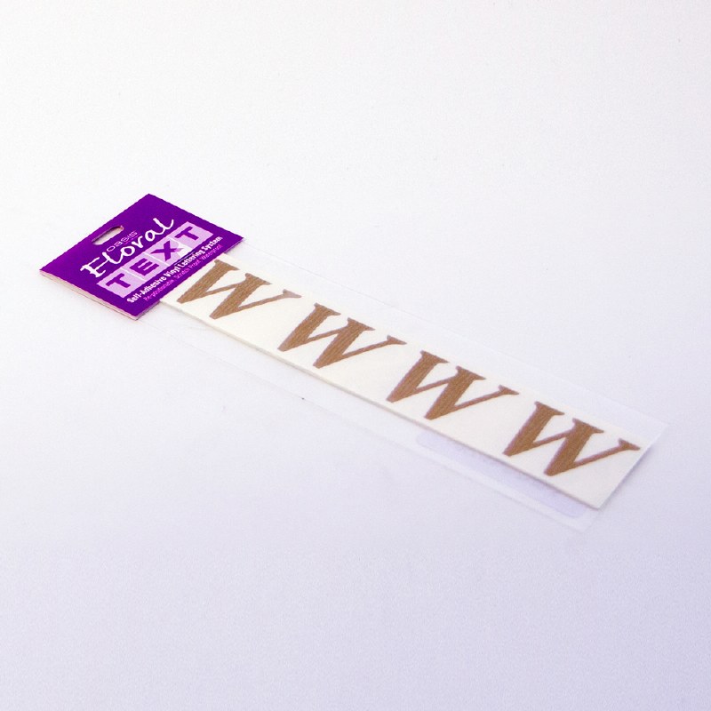 Oassi gold florist letters W