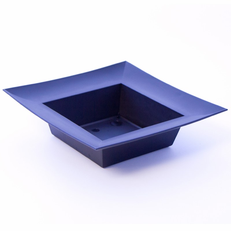 Square black plastic florist designer bowl