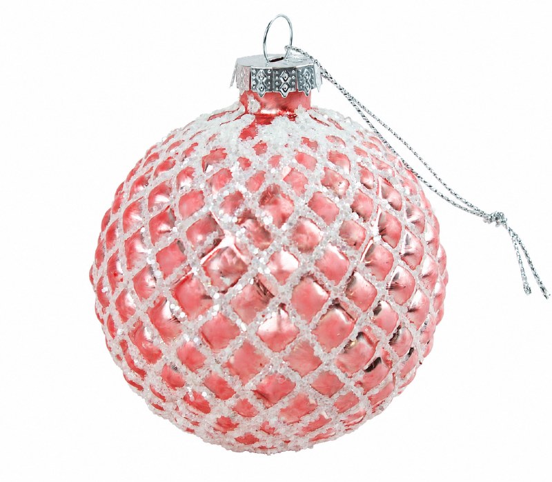 Glass Bauble 8cm x 6