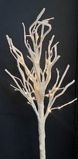 120cm Pre Lit White Glitter Christmas Tree