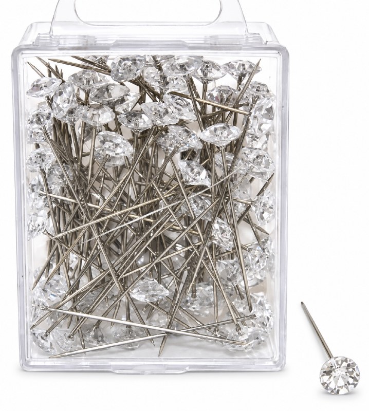 Diamante pins medium x 100